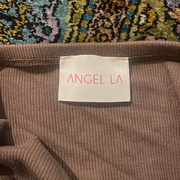 Angel LA brown top and shirt size small - Picture 4 of 6